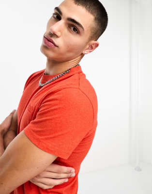 Superdry Superdry vintage embroidered logo t-shirt in orange