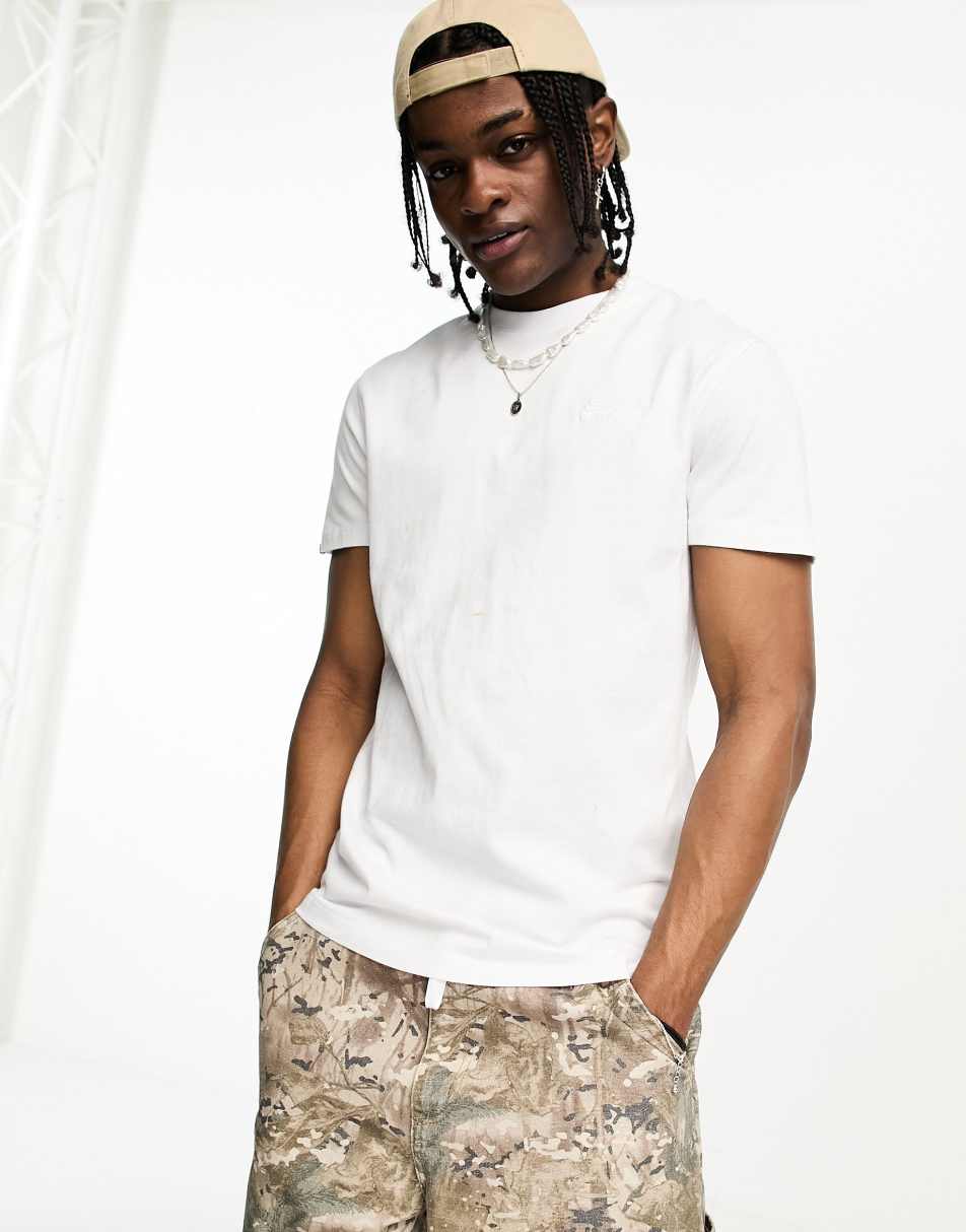 Superdry vintage embroidered logo t-shirt in white