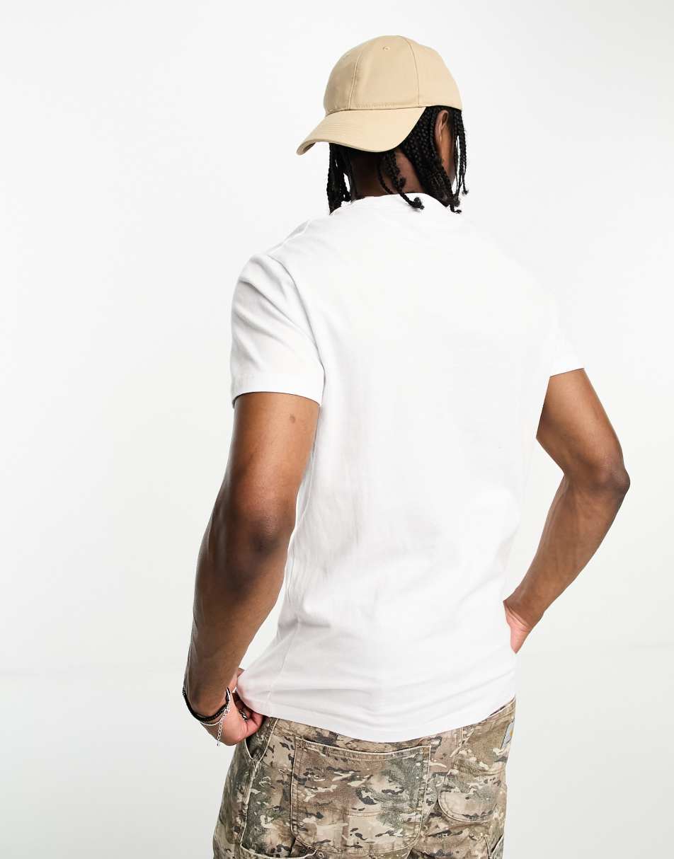 Superdry vintage embroidered logo t-shirt in white 2