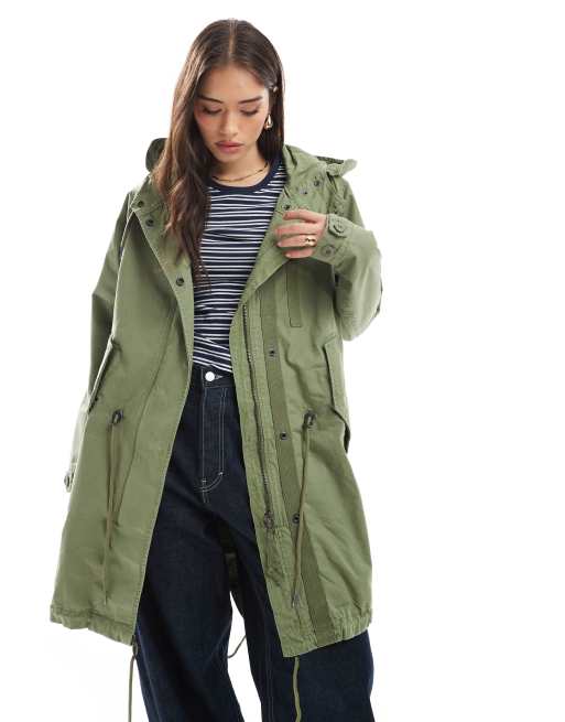 Vintage Damen Army Parka Superdry Vintage Field Parka In Vintage