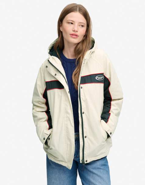 Superdry Vintage hooded wind jacket in rainy day grey - view 1