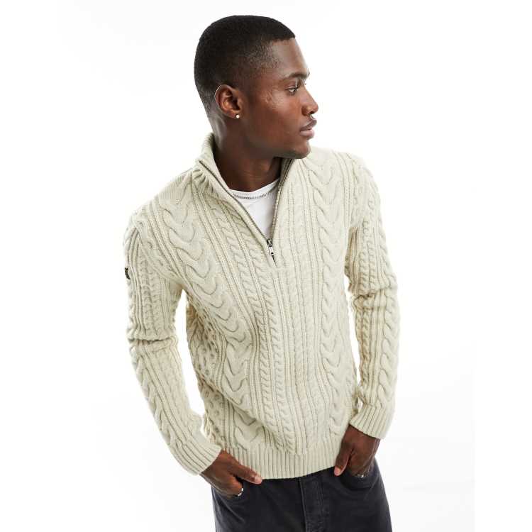Superdry vintage jacob henley in Ecru ASOS
