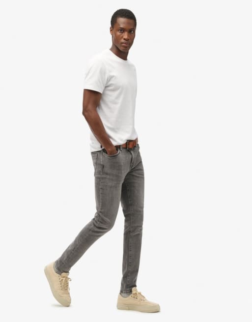 Superdry – Vintage – Jeans mit engem Schnitt in Clinton Used Grey