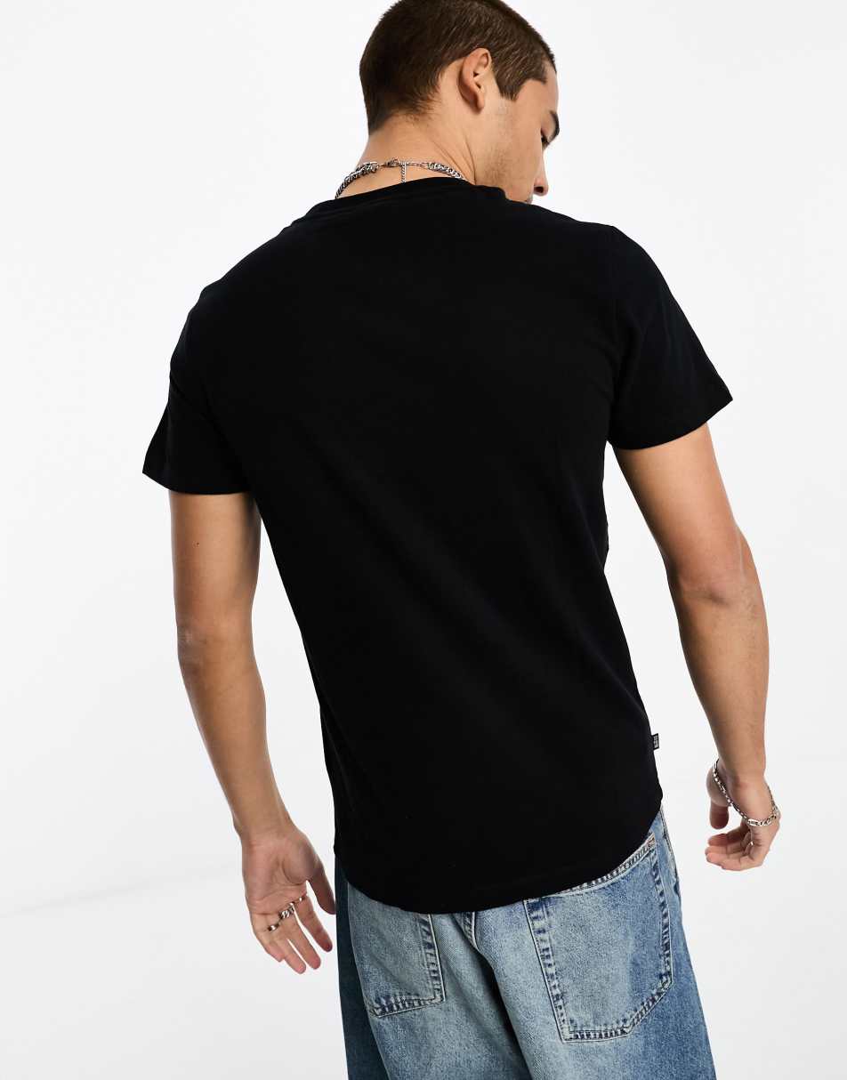 Superdry vintage logo t-shirt in black 2