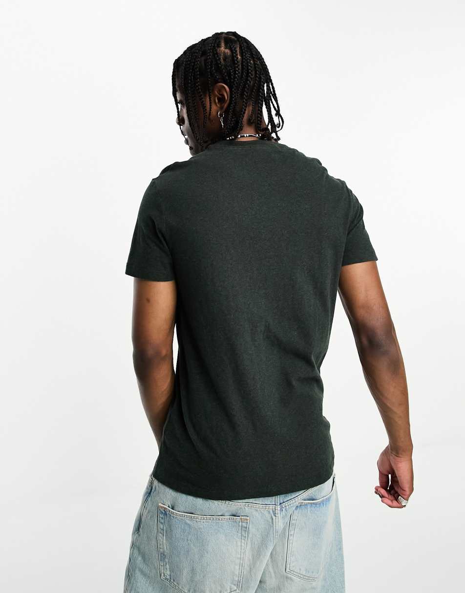 Superdry vintage logo t-shirt in dark green 2