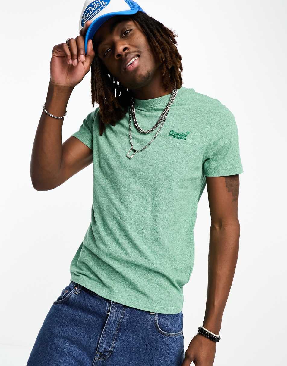 Superdry vintage logo t-shirt in green