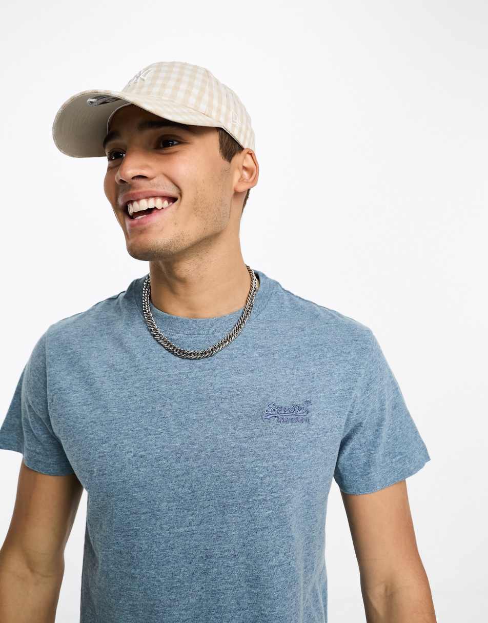 Superdry vintage logo t-shirt in light blue