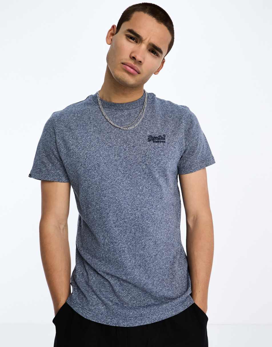 Superdry vintage logo t-shirt in navy