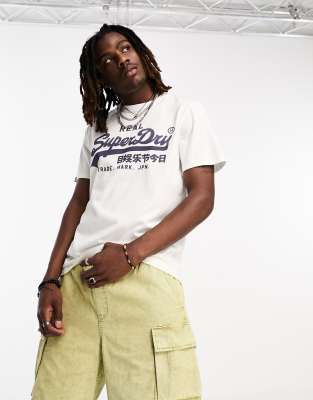 Superdry Superdry vintage logo t-shirt in white
