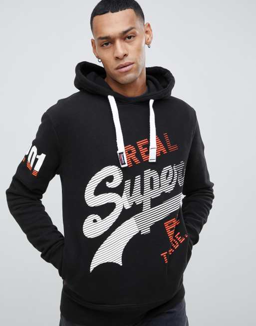 Superdry hoodie vintage best sale logo