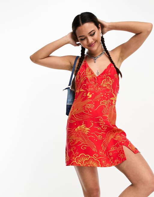 Superdry red sale dress