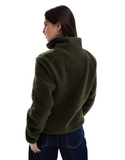 Retro half zip fleece deals