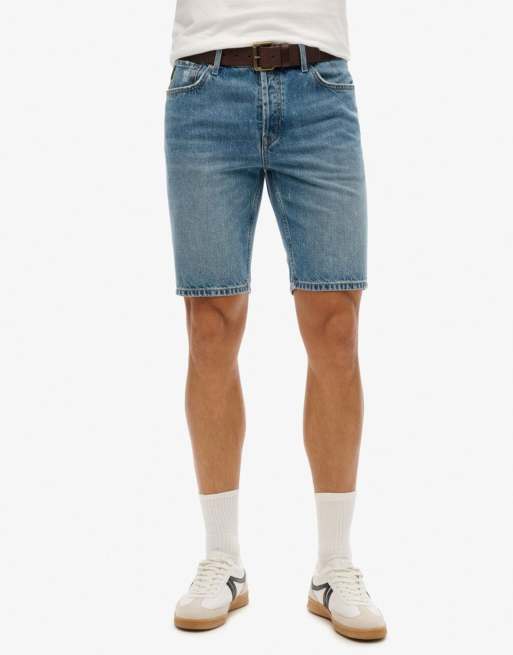Superdry Vintage straight shorts in angeles vintage mid blue ASOS