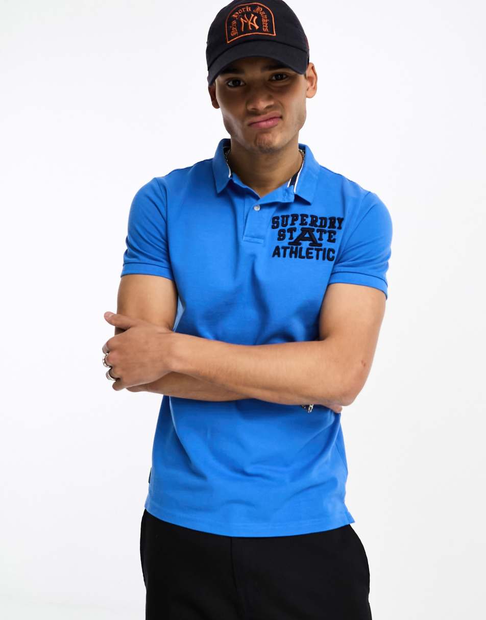 Superdry vintage superstate polo in blue