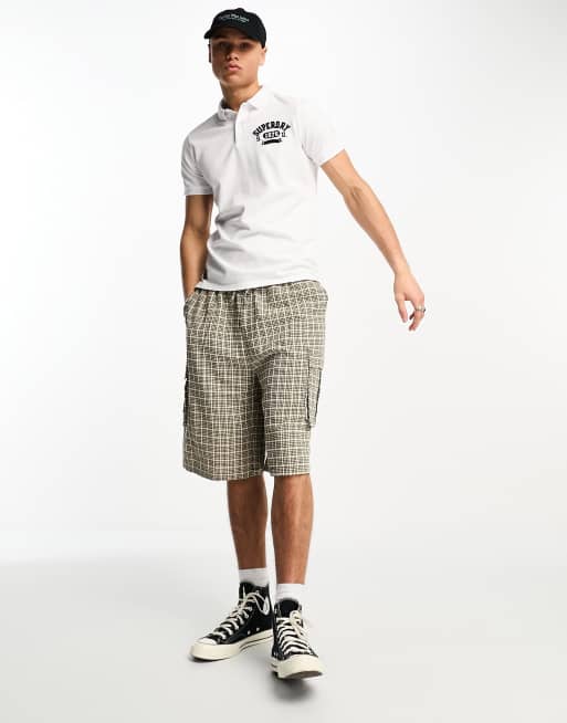 Superdry vintage superstate polo in white ASOS