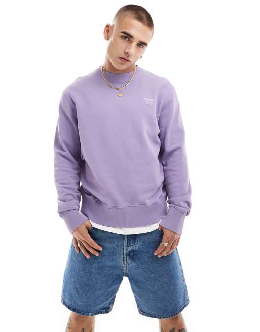 Superdry – Vintage – Sweatshirt in verwaschenem Lavendel-Lila