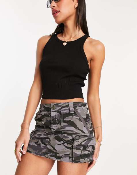 Superdry vintage utility para skirt in multi - MULTI