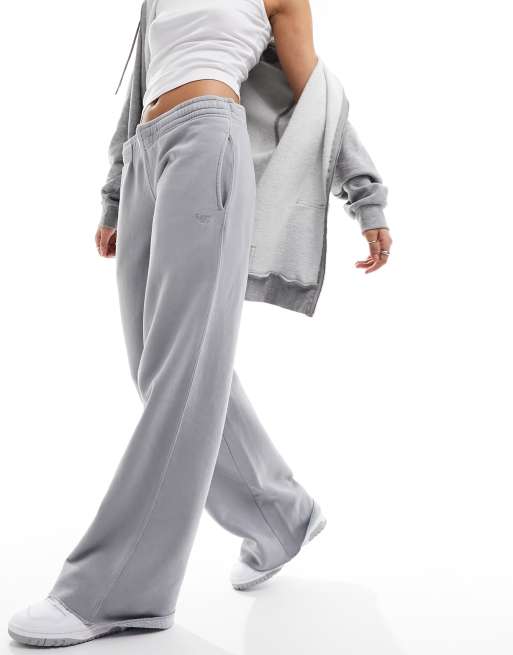 Womens - Wash Straight Joggers in Dove Grey