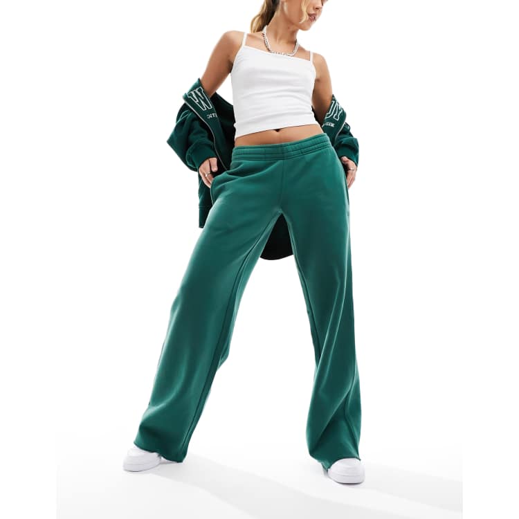 Superdry vintage wash straight jogger in Pine Green ASOS