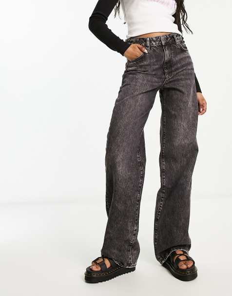 Superdry vintage wide denim in black - view 1