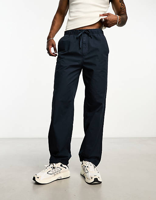 Superdry vintage woven jogger in navy | ASOS