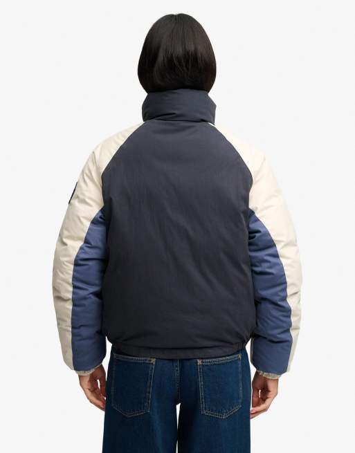 Superdry wattierte Shelljacke aus Baumwolle in Eclipse Navy, 6 von 7