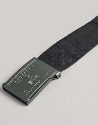 Superdry Webbing belt in black