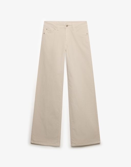 Superdry – Weite Mini-Cordhose in Moonbeam-Grau mit mittelhohem Bund, 7 von 7