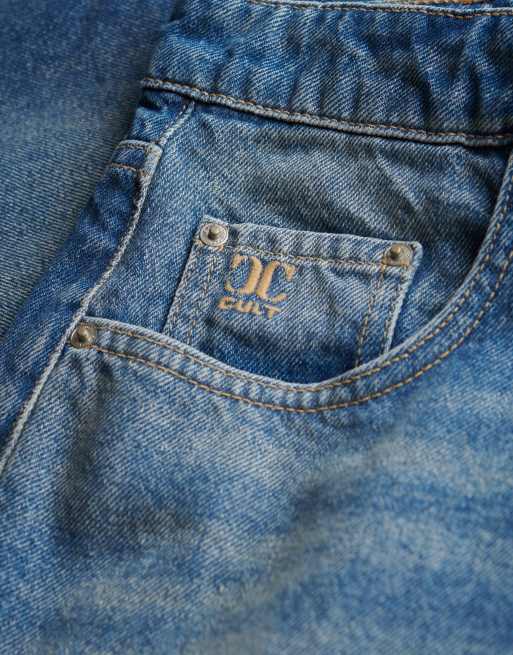 Superdry – Weite Shorts in mittlerem Meerblau mit mittelhohem Bund, 2 von 5