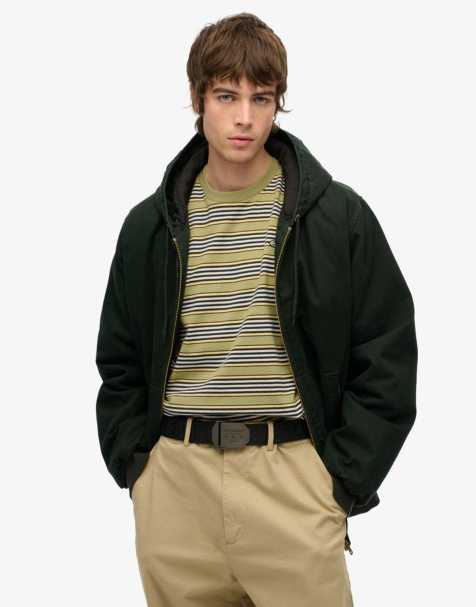 Superdry Workwear webbing belt in black - view 1