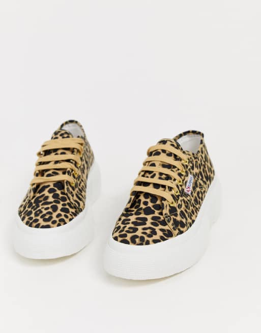 Superga cheap alte leopardate