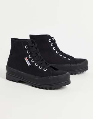 superga black high tops