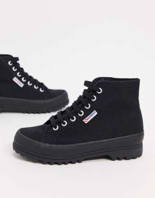 superga nere donna