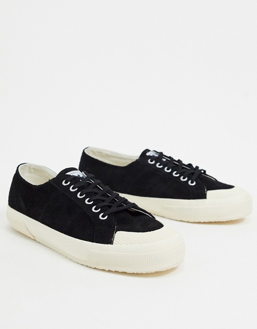 Superga 2390 lace up trainers in black
