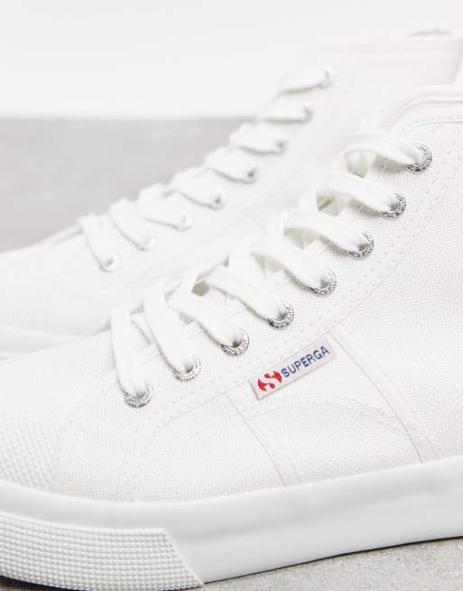 Superga store alte bianche