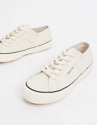 superga cream trainers