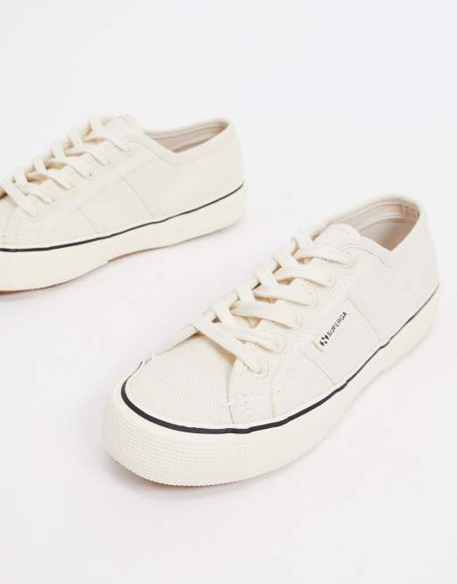 Superga 2490 organic cotton trainers in cream | ASOS