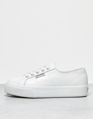 Superga 2730  flatform trainers in white