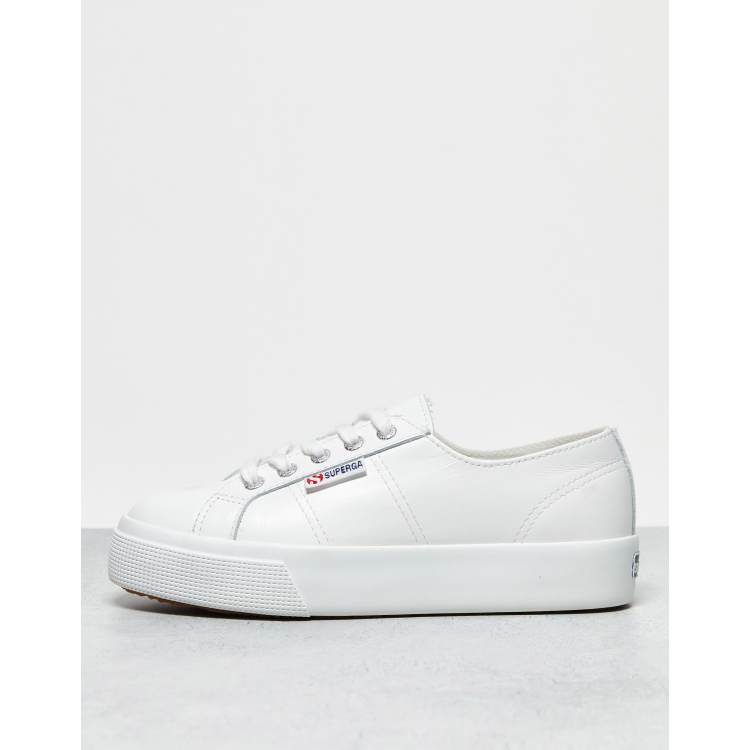 Superga nappaleau white sales