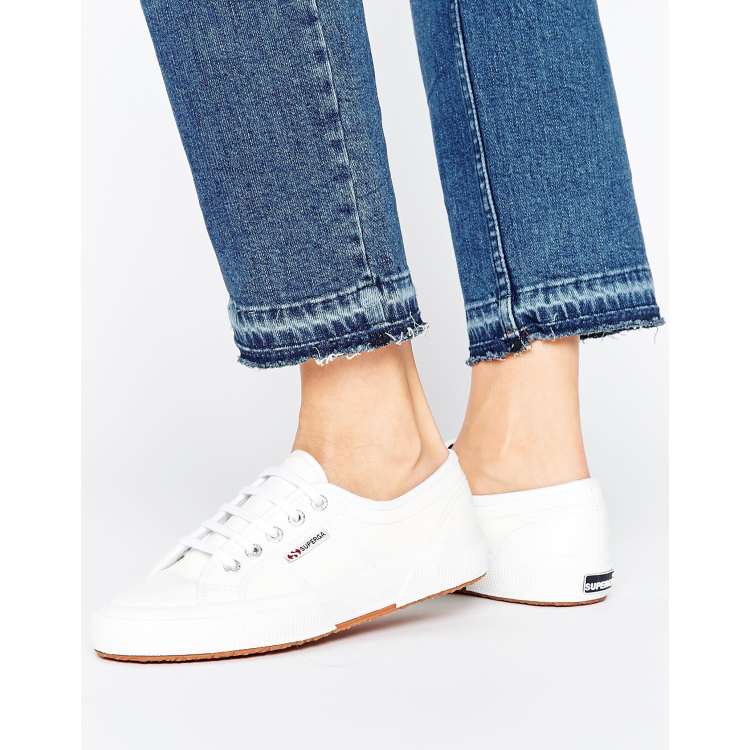 Superga cheap cuir blanc