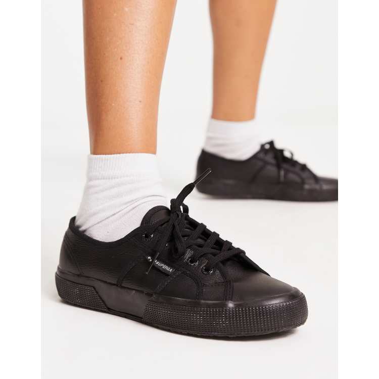 Superga 2750 shop cuir noir