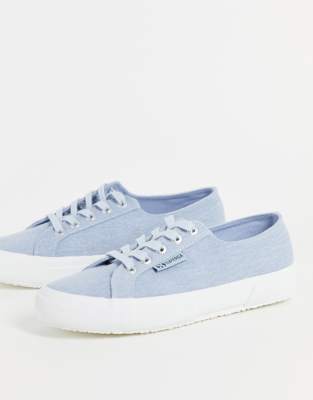 blue superga trainers