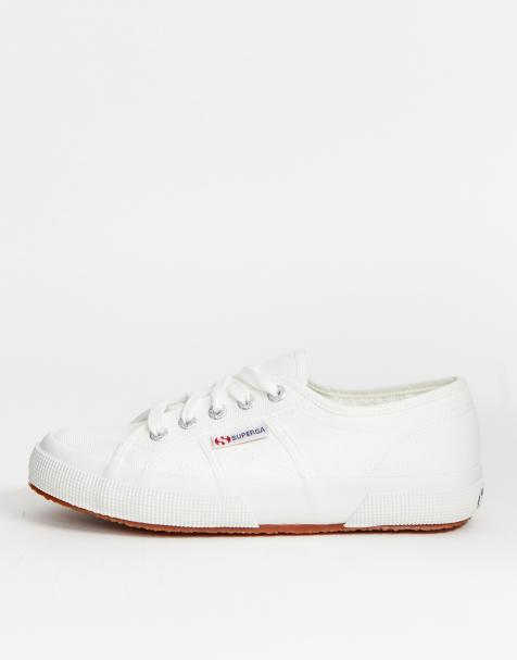 Superga 2750 Cotu classic canvas trainers in white - view 1