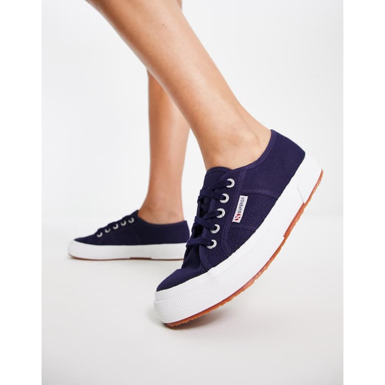 Superga store navy trainers