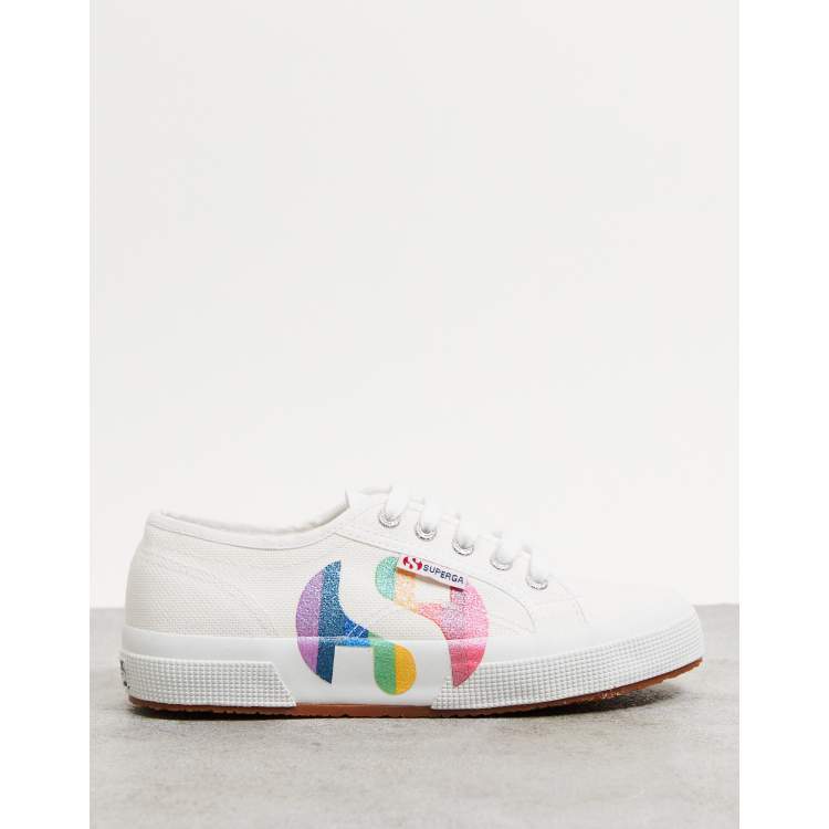 Superga best sale rainbow eyelet