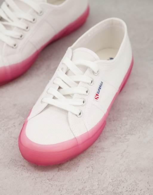 Superga store white pink