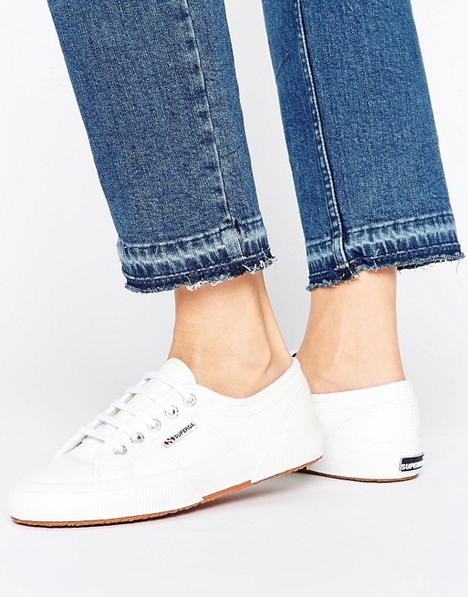 Superga 2750 Leather Trainers In White | ASOS
