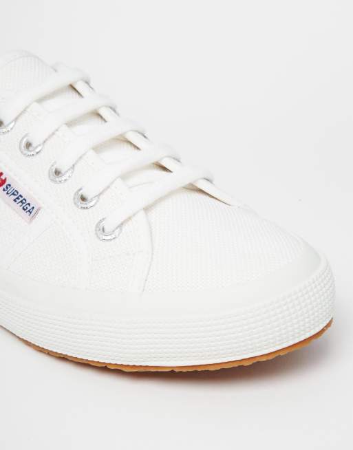 Superga hot sale tela bianche