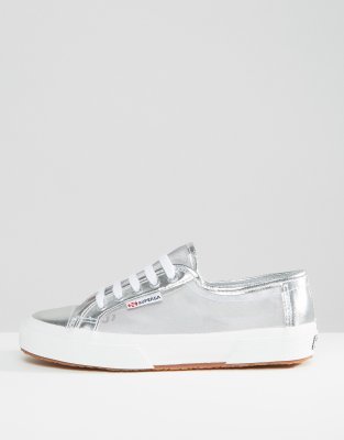 superga platform argento