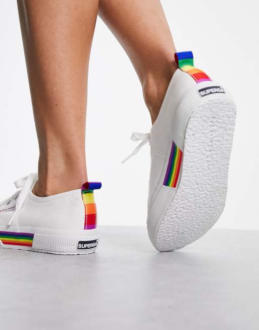 Superga bianche arcobaleno sale